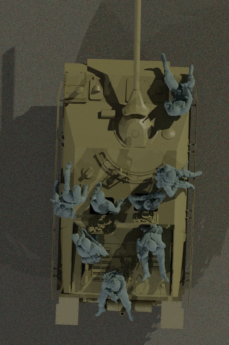 ww2 JagdPanzer IV tank rider  crew 1-35 3D print model_6