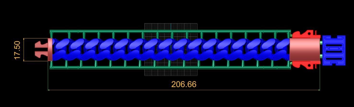 Zincir bileklik gurmet 17 mm Bracalet cuban 3D print model 3D print model_4