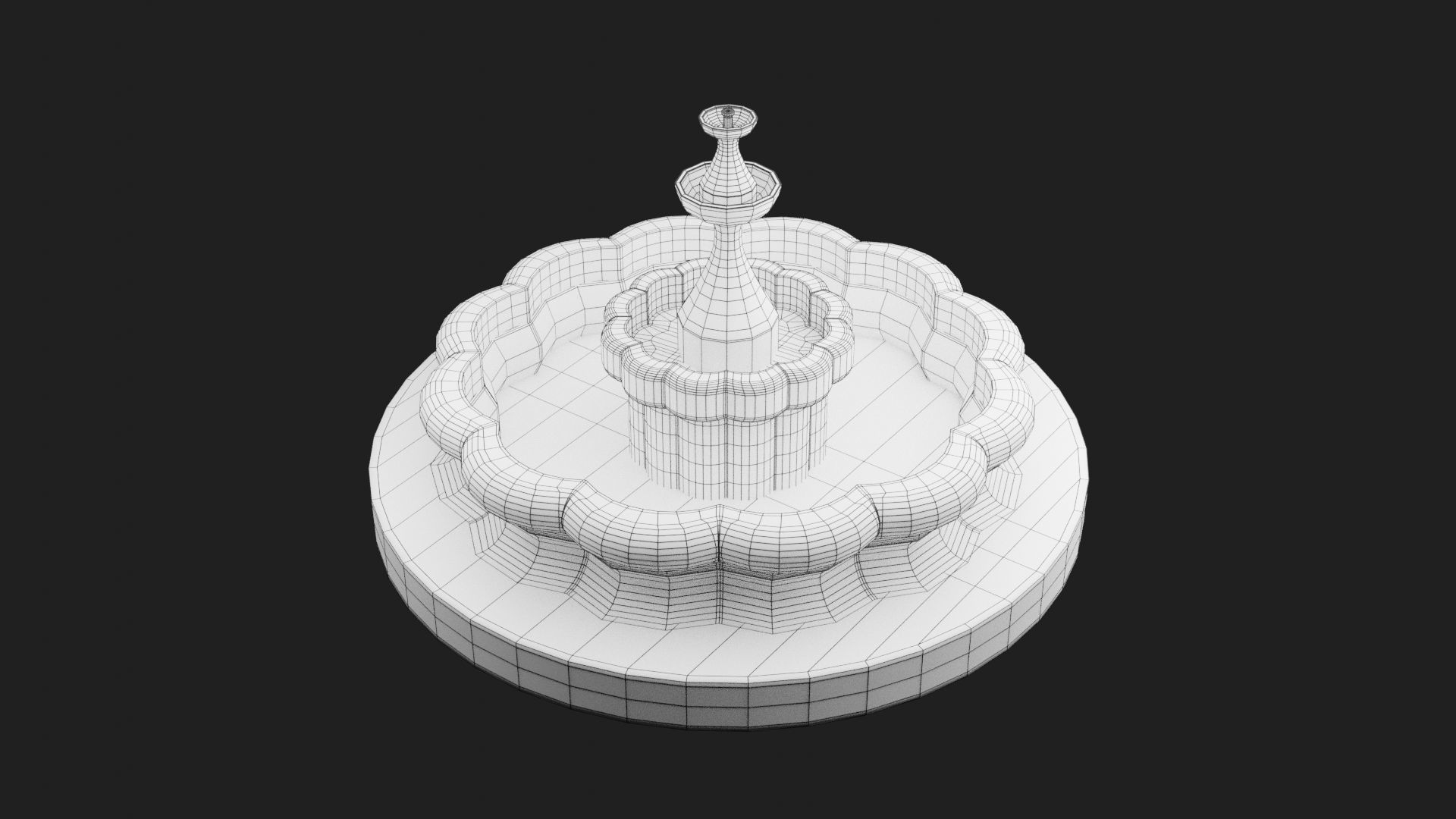 Fountain 3D Model 3D print model_5