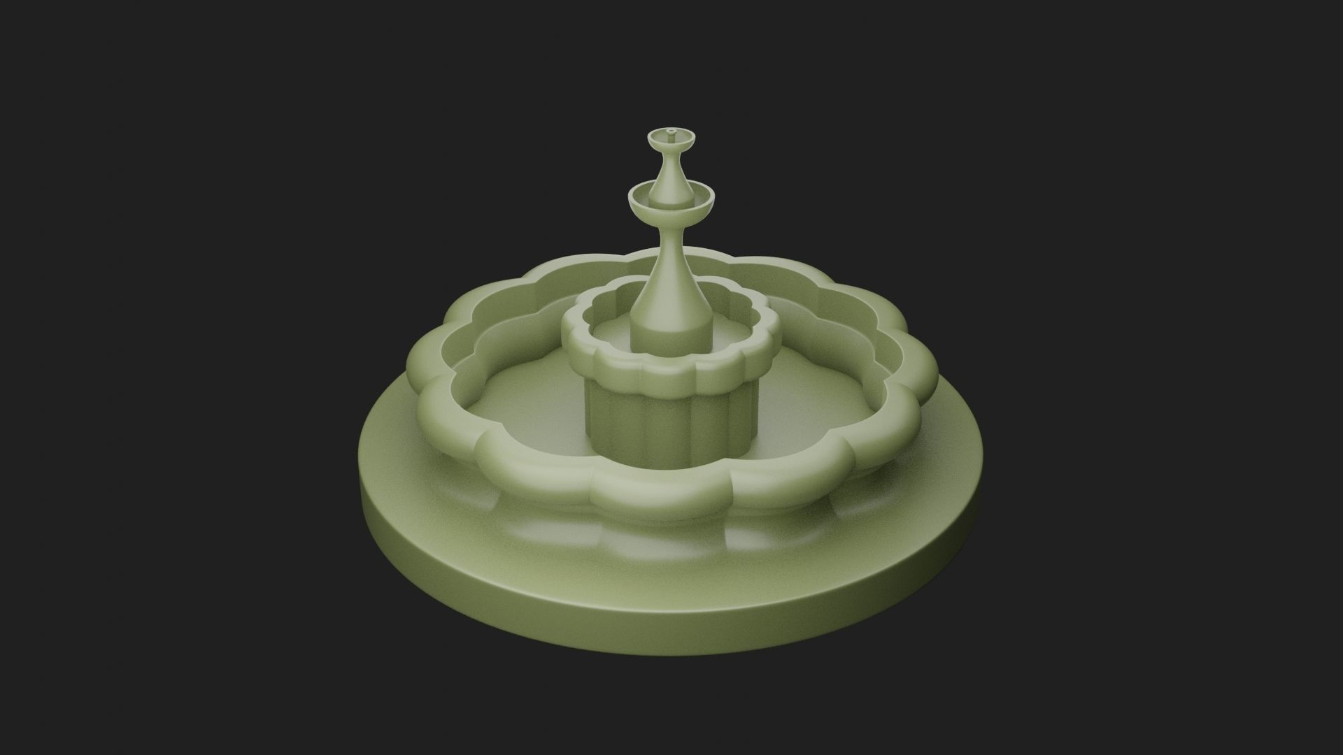 Fountain 3D Model 3D print model_2