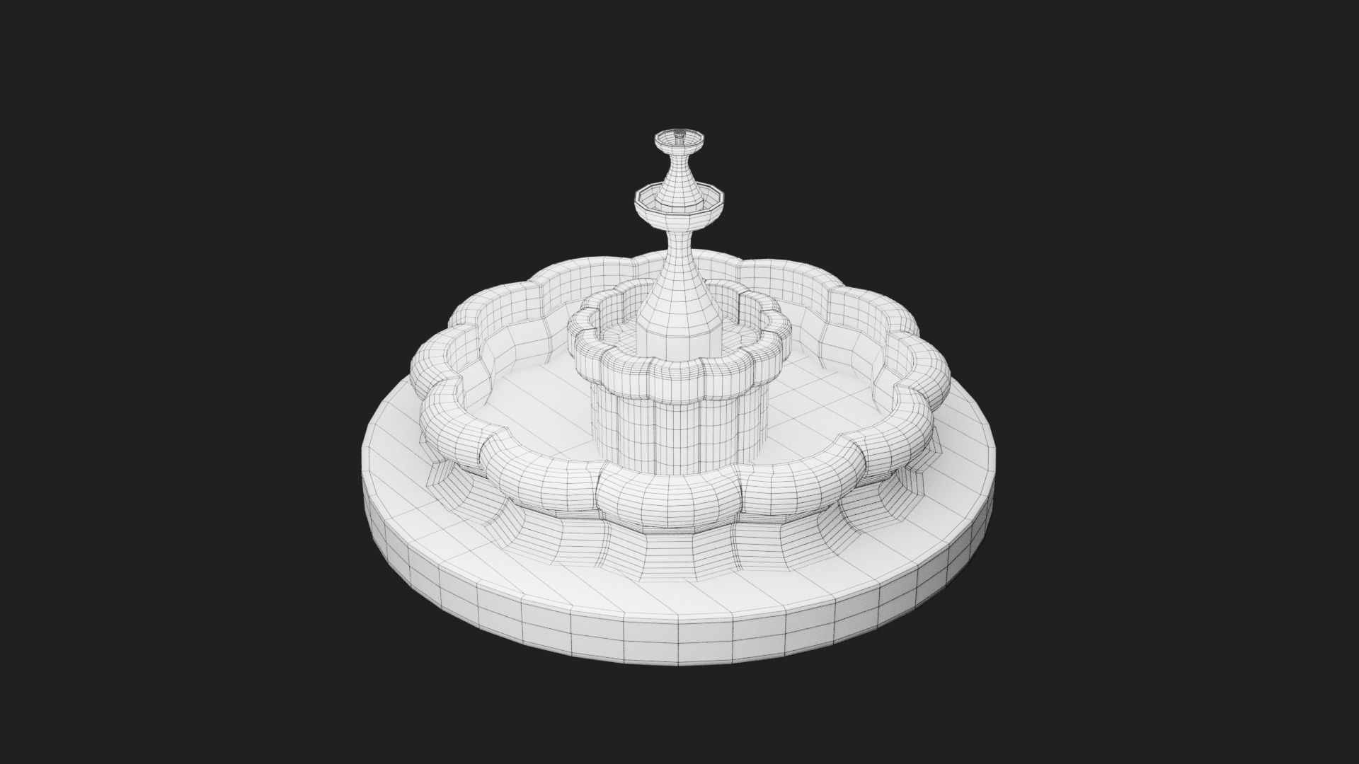 Fountain 3D Model 3D print model_6