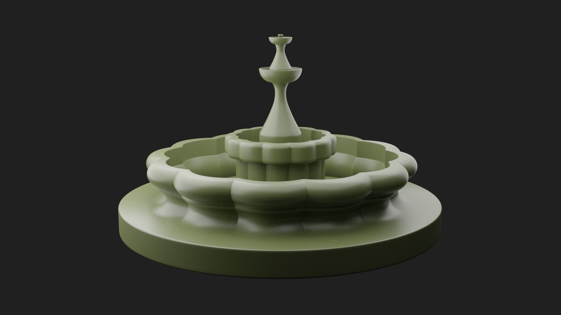 Fountain 3D Model 3D print model_3