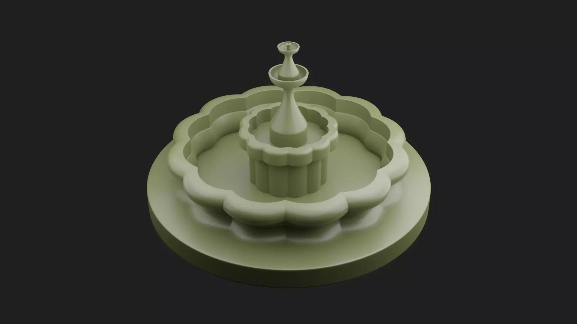 Fountain 3D Model 3D print model_0