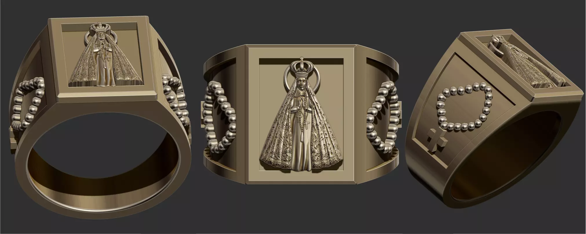 Aparecida Third Ring 3D print model
