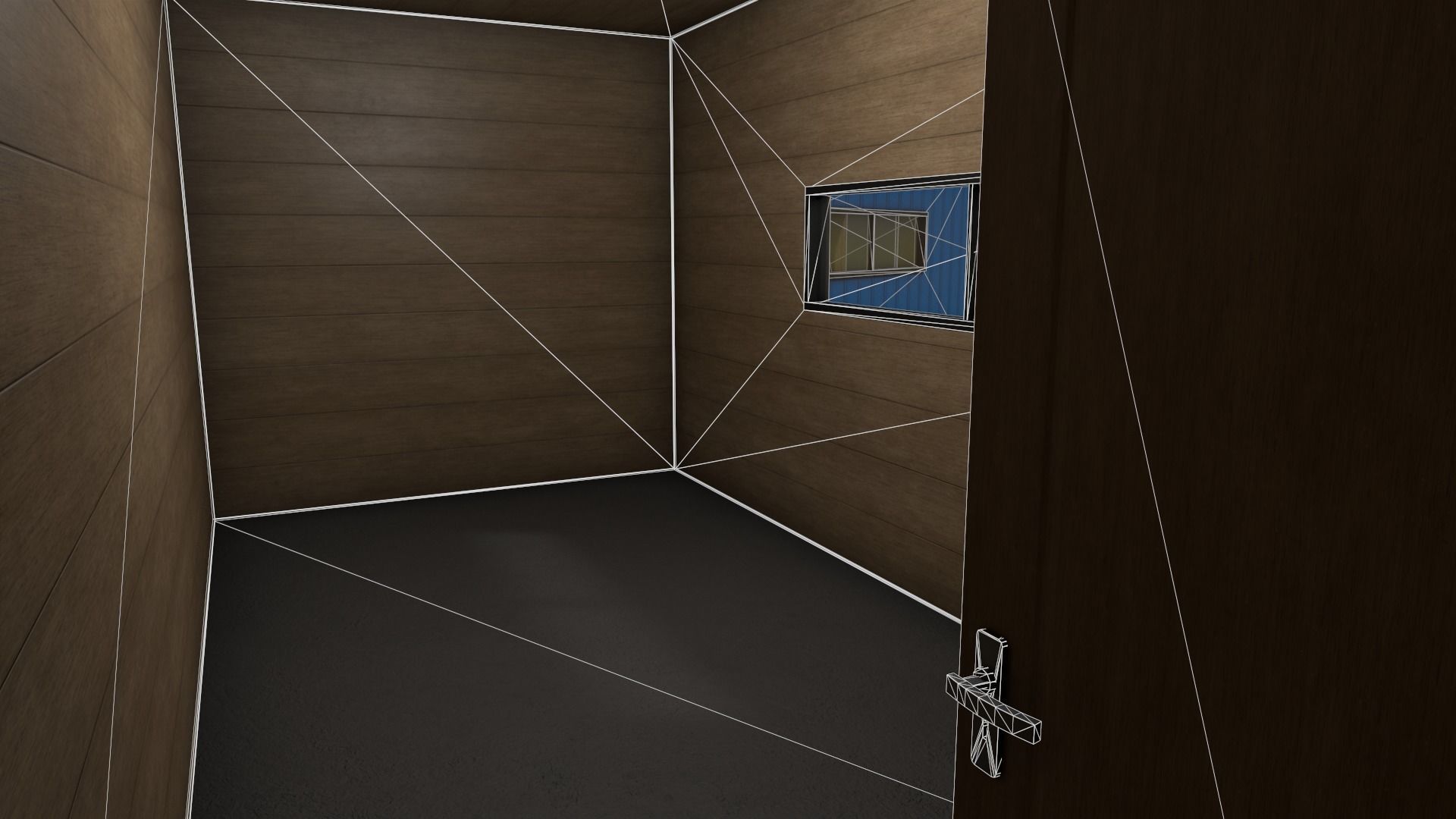 PBR Shed House B 20ft V2 Low-poly 3D model_18