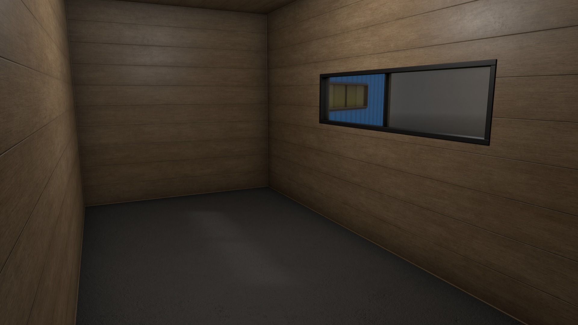 PBR Shed House B 20ft V2 Low-poly 3D model_16