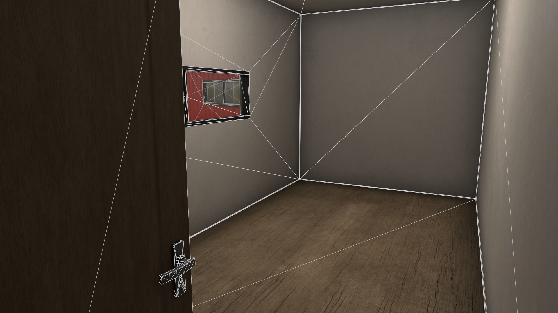 PBR Shed House B 20ft V2 Low-poly 3D model_15