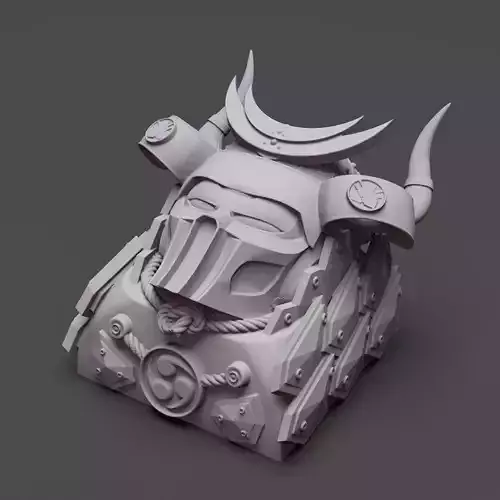 Cyber Samurai Keycap  3D print model