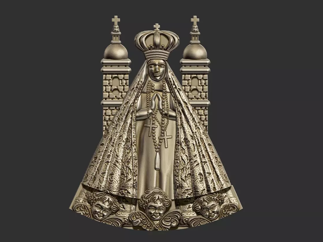 Aparecida Basilica - Relief 3D print model