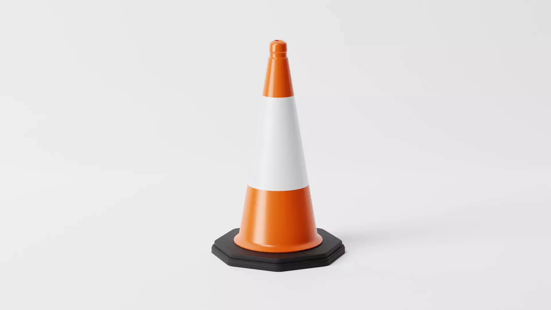 Traffic Cone 3D model_0