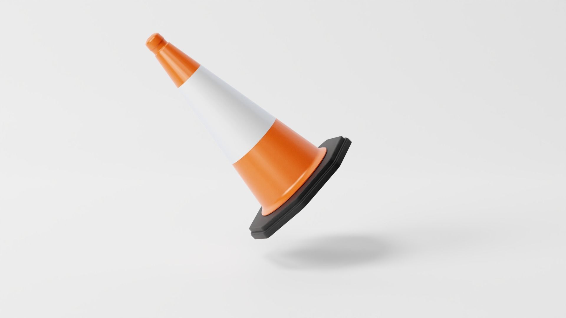 Traffic Cone 3D model_2