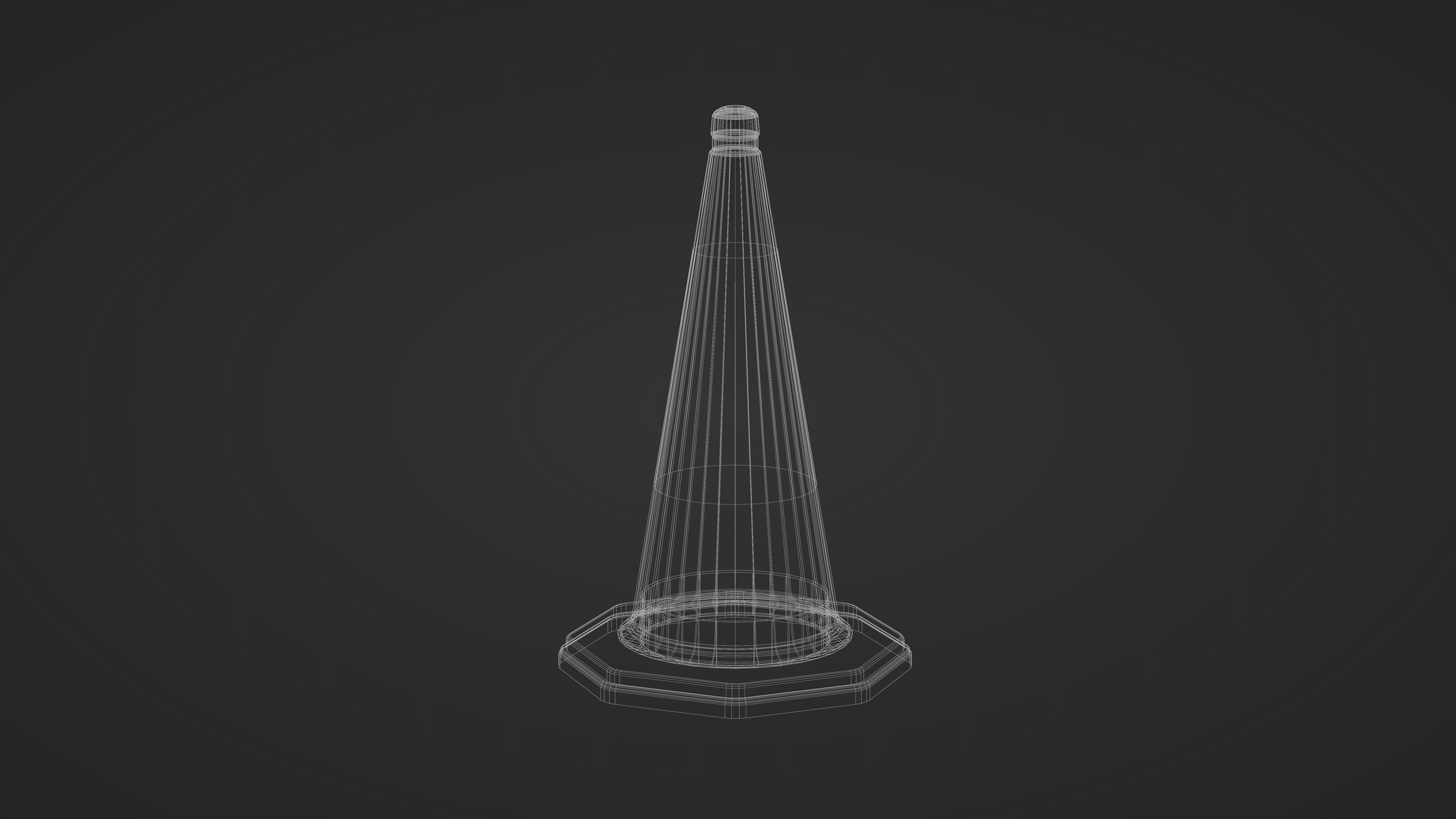 Traffic Cone 3D model_5
