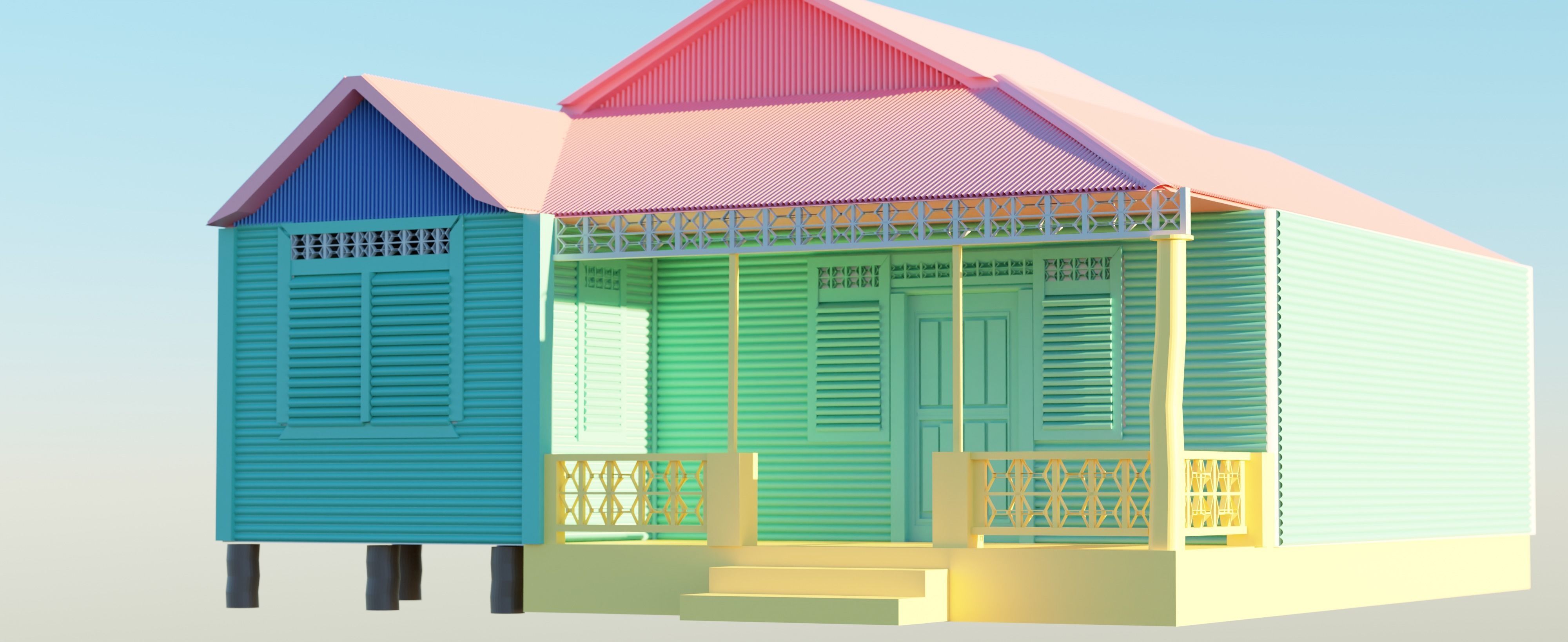 3D Hut 3D model_8