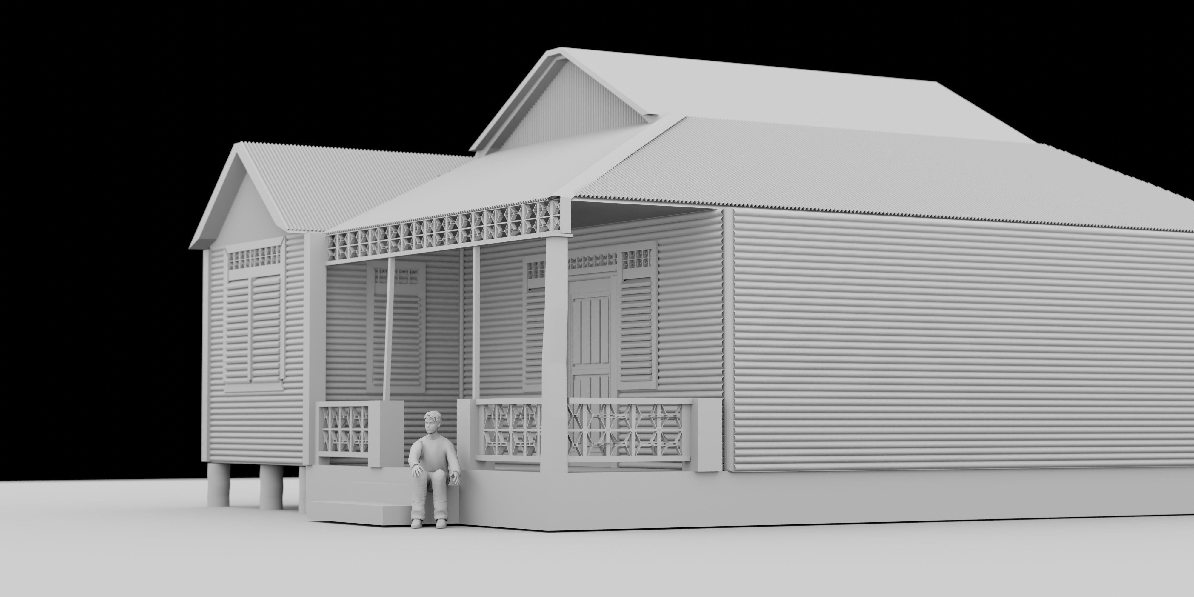 3D Hut 3D model_6