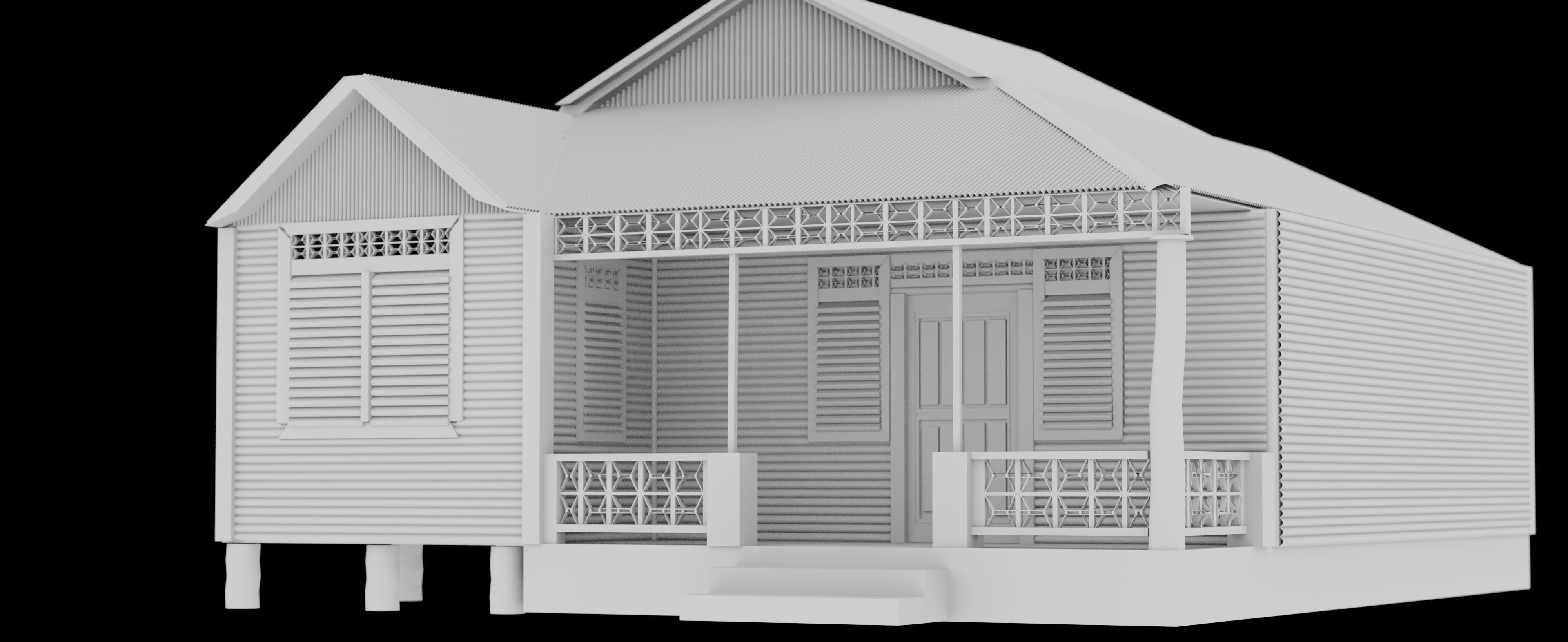 3D Hut 3D model_16