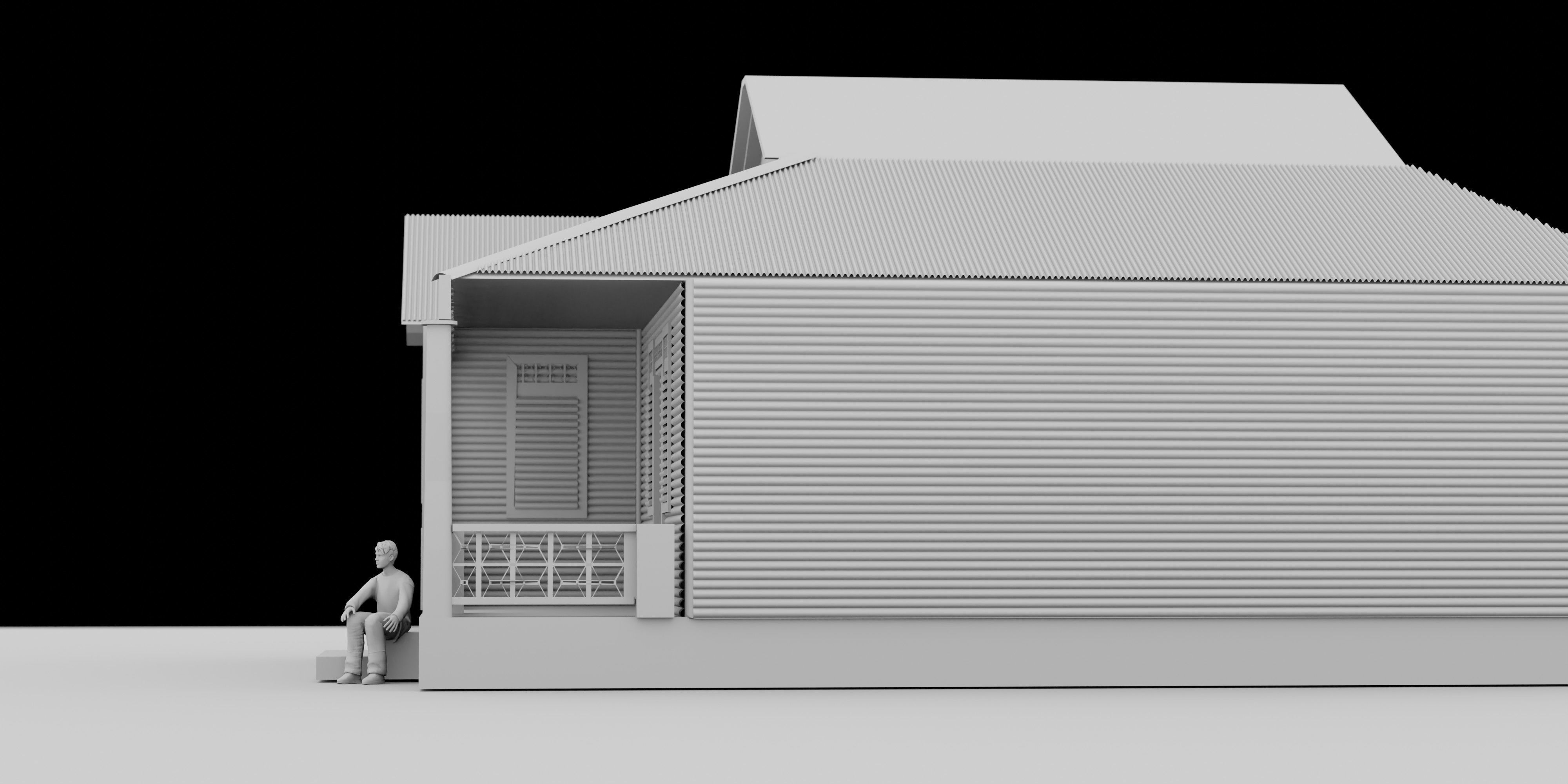 3D Hut 3D model_7