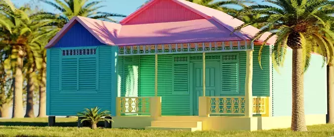 3D Hut 3D model