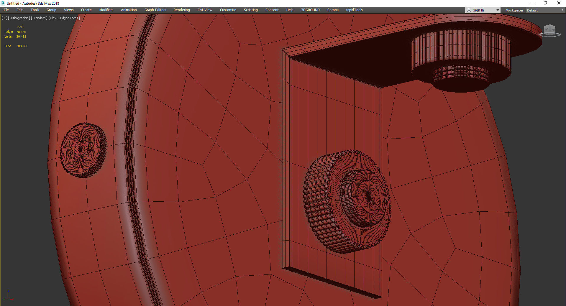 BARBARA SCONCE Low-poly 3D model_4