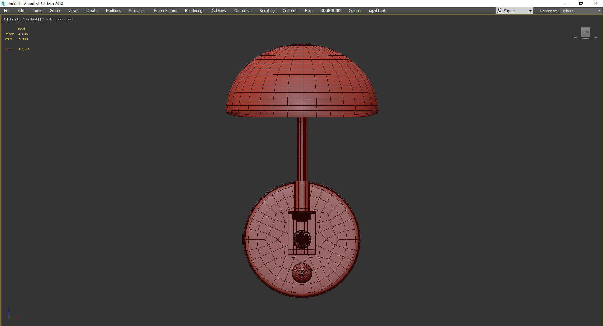 BARBARA SCONCE Low-poly 3D model_2