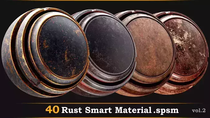 40 Rust Smart Material Vol-02 Texture