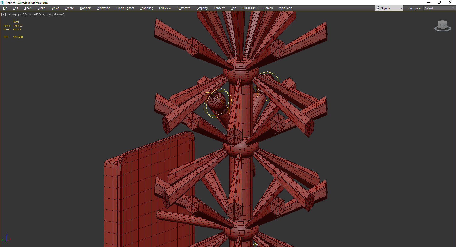 Lily Wall Sconce Low-poly 3D model_4