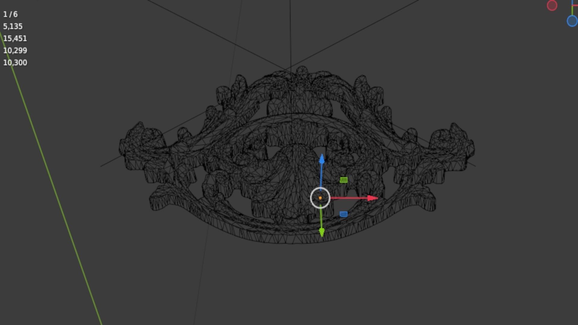 Classic decor ornament 332 3D model_7