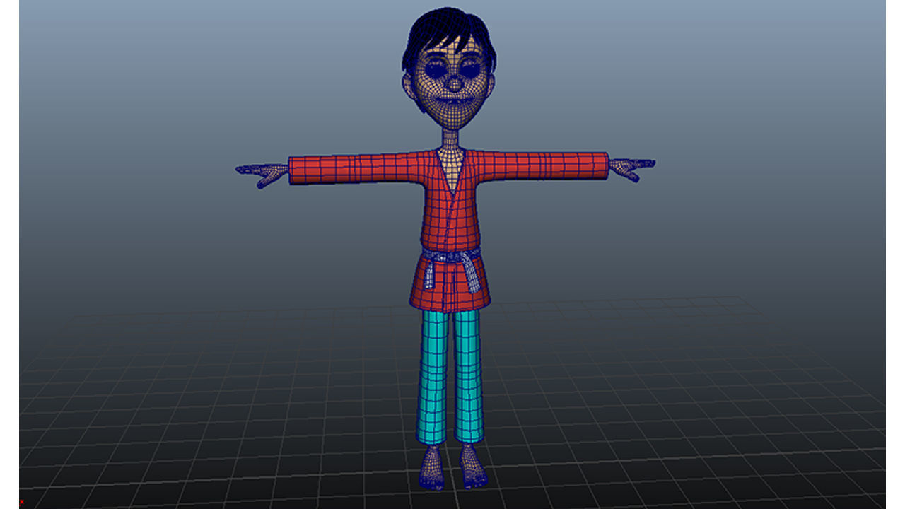 3D Boy Charater Low-poly 3D model_4