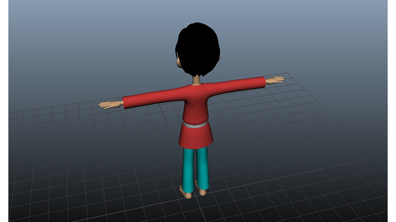 3D Boy Charater Low-poly 3D model_2