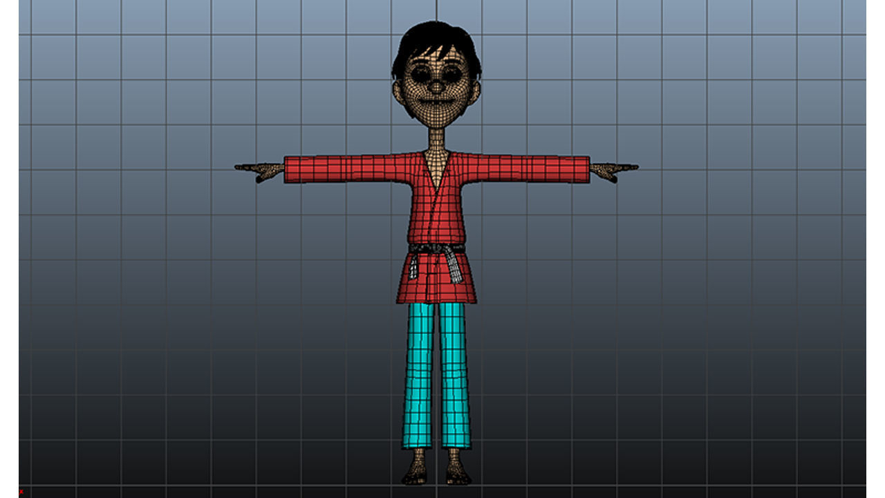 3D Boy Charater Low-poly 3D model_3