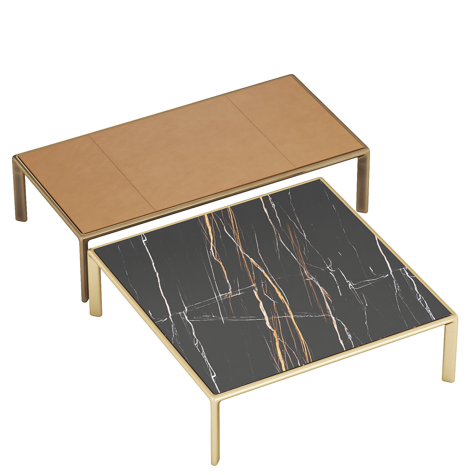 Frame coffee table 3D model_3