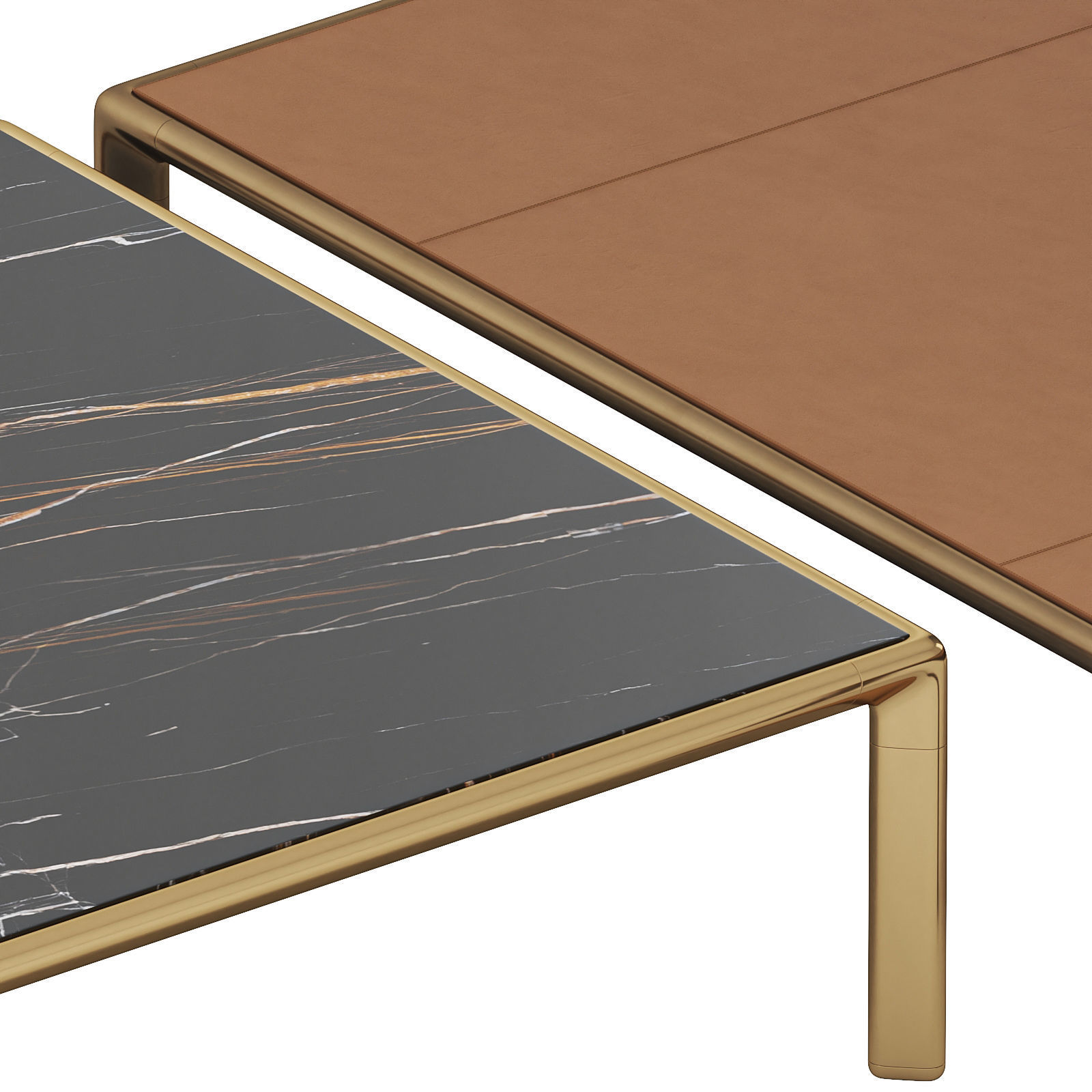Frame coffee table 3D model_2