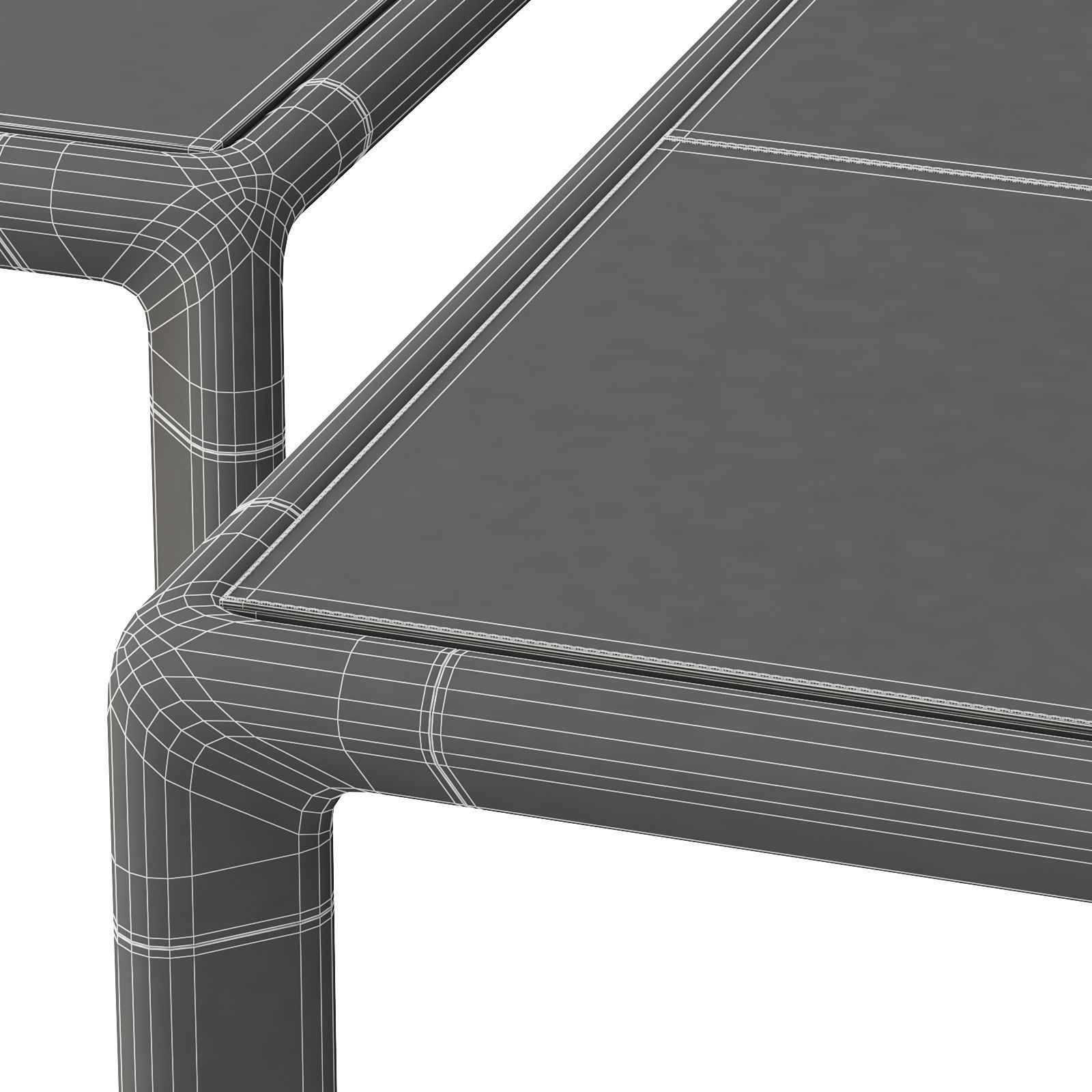 Frame coffee table 3D model_5