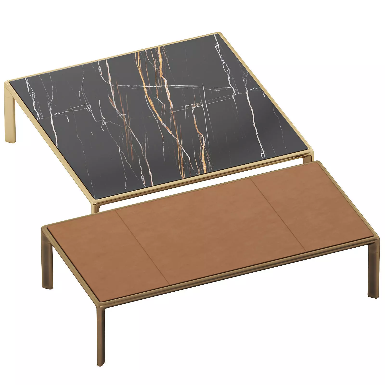 Frame coffee table 3D model_0