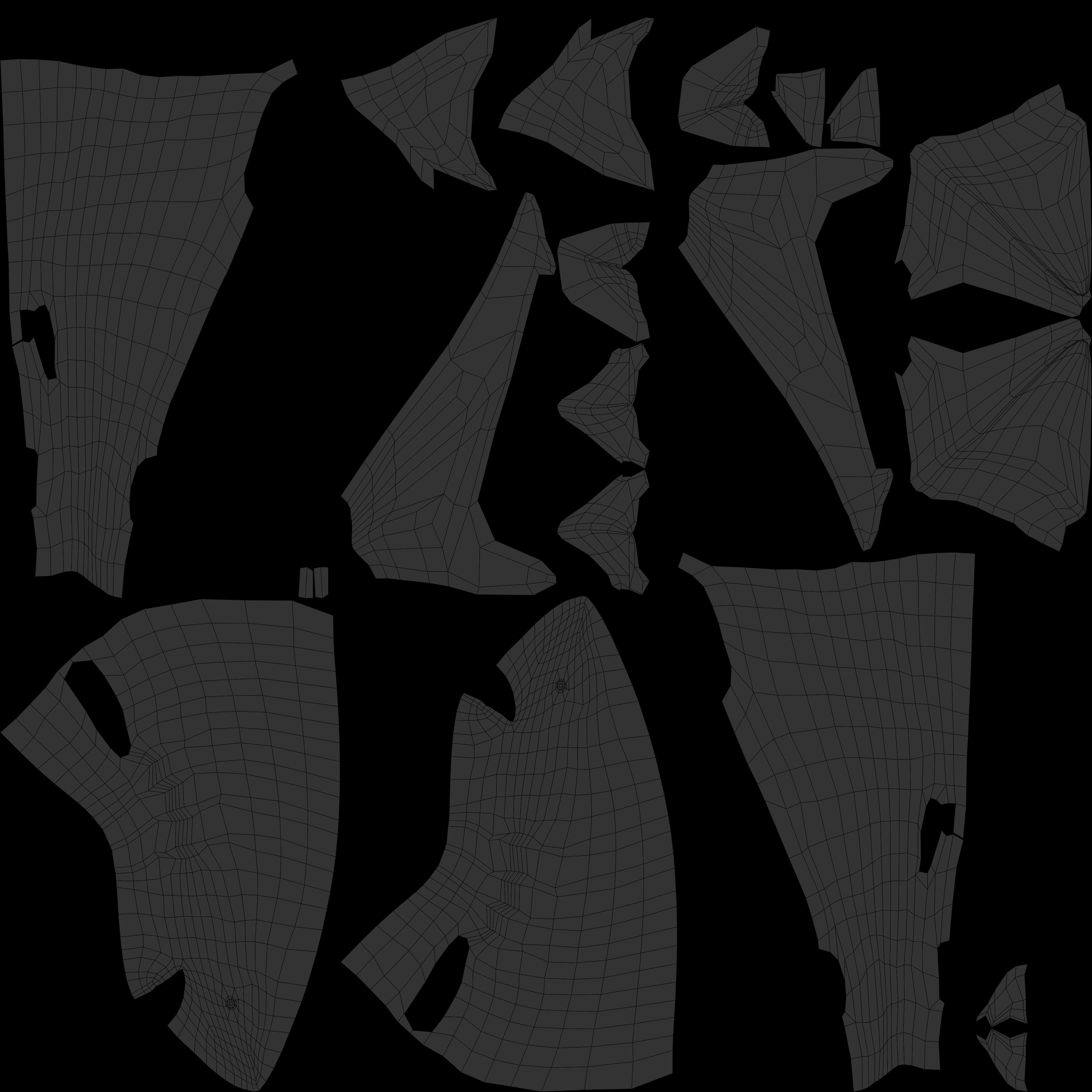 Oceanic Blacktip Shark Low-poly 3D model_14