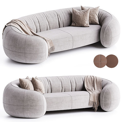 BRIDGE Sofa Low-poly 3D model