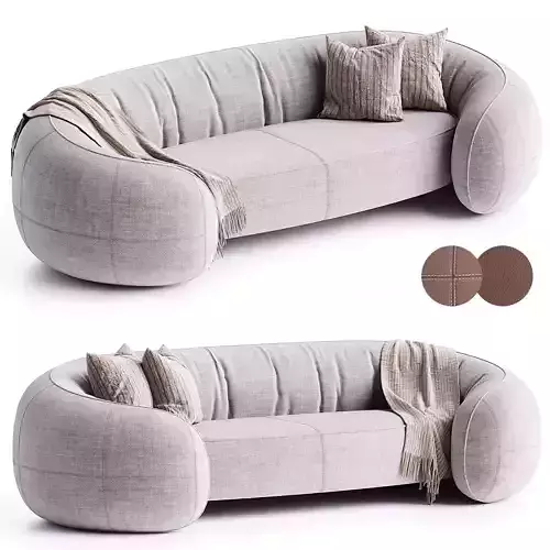BRIDGE Sofa Low-poly 3D model