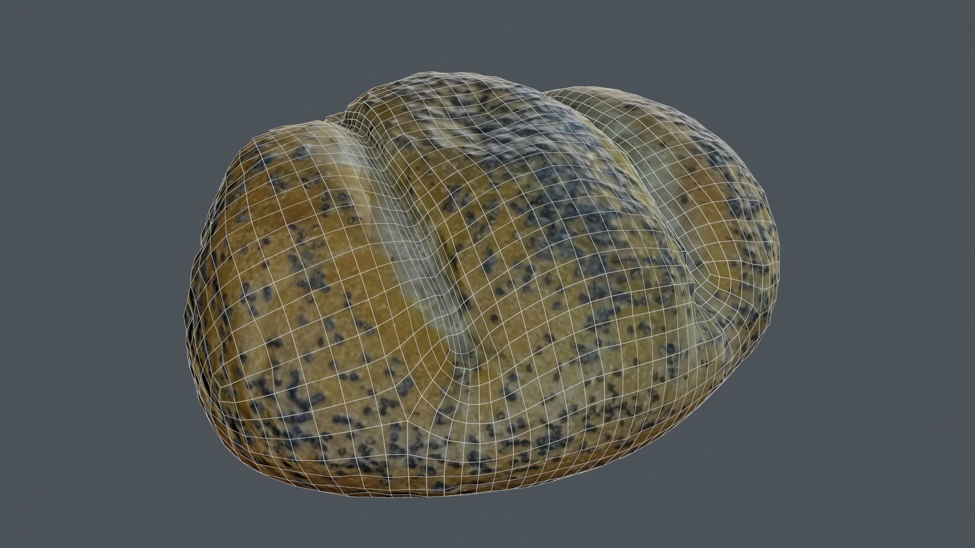 Poppy Seed Roll 3D model_5