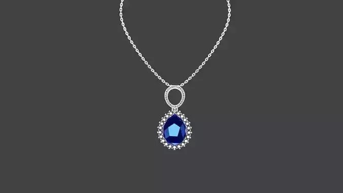 Blue Dimond locket