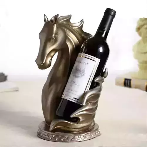 Wine holding horse 