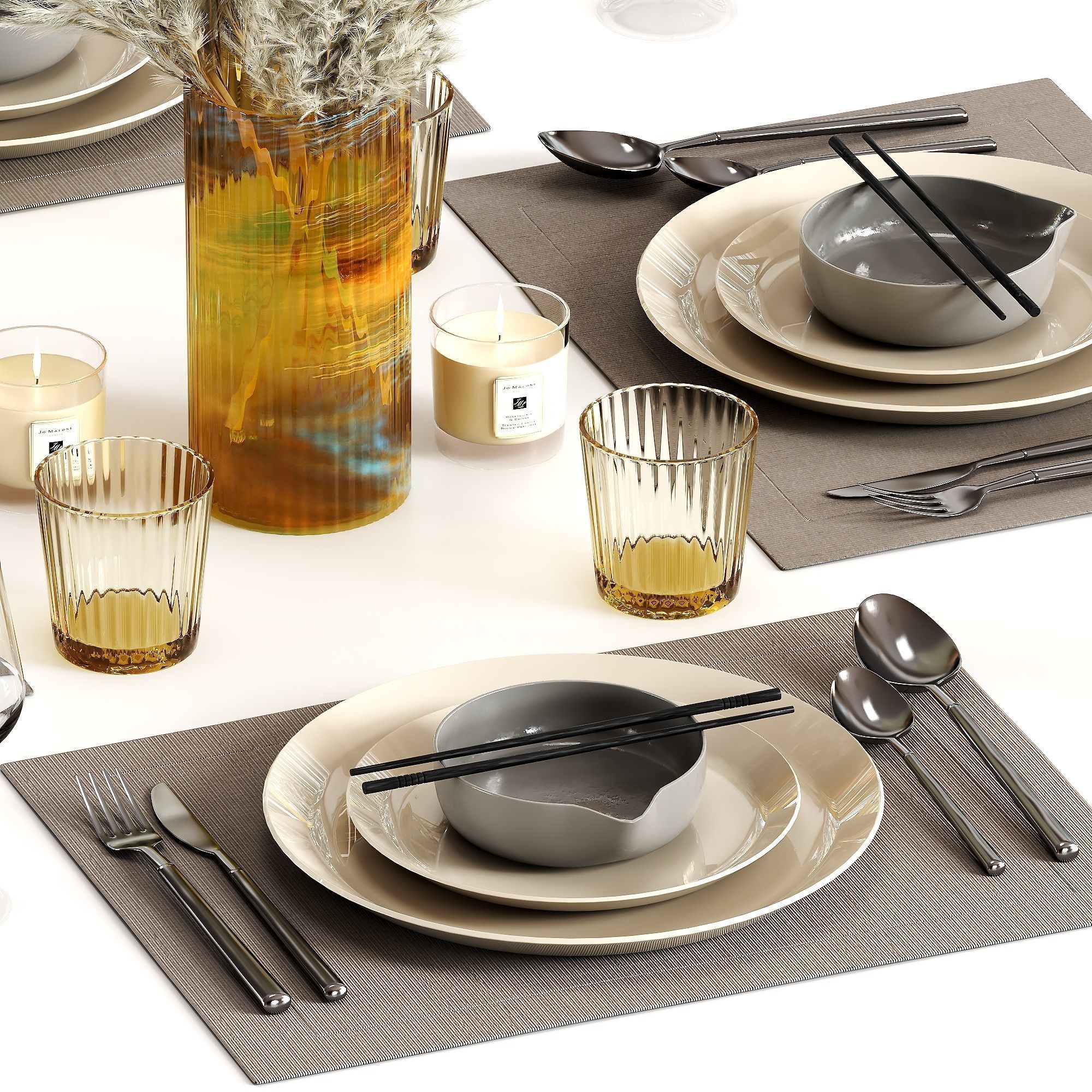 tableware set 016 3D model_1