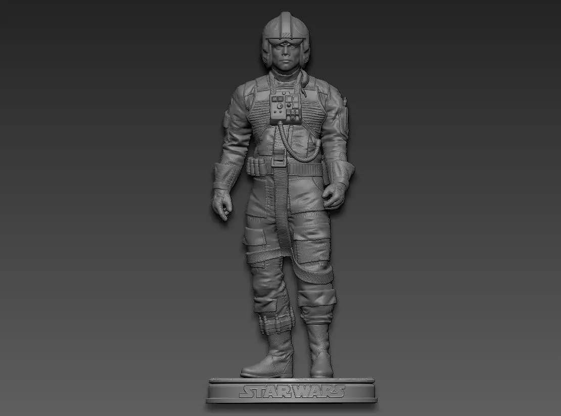 Luke Skywalker pilot 3D print model