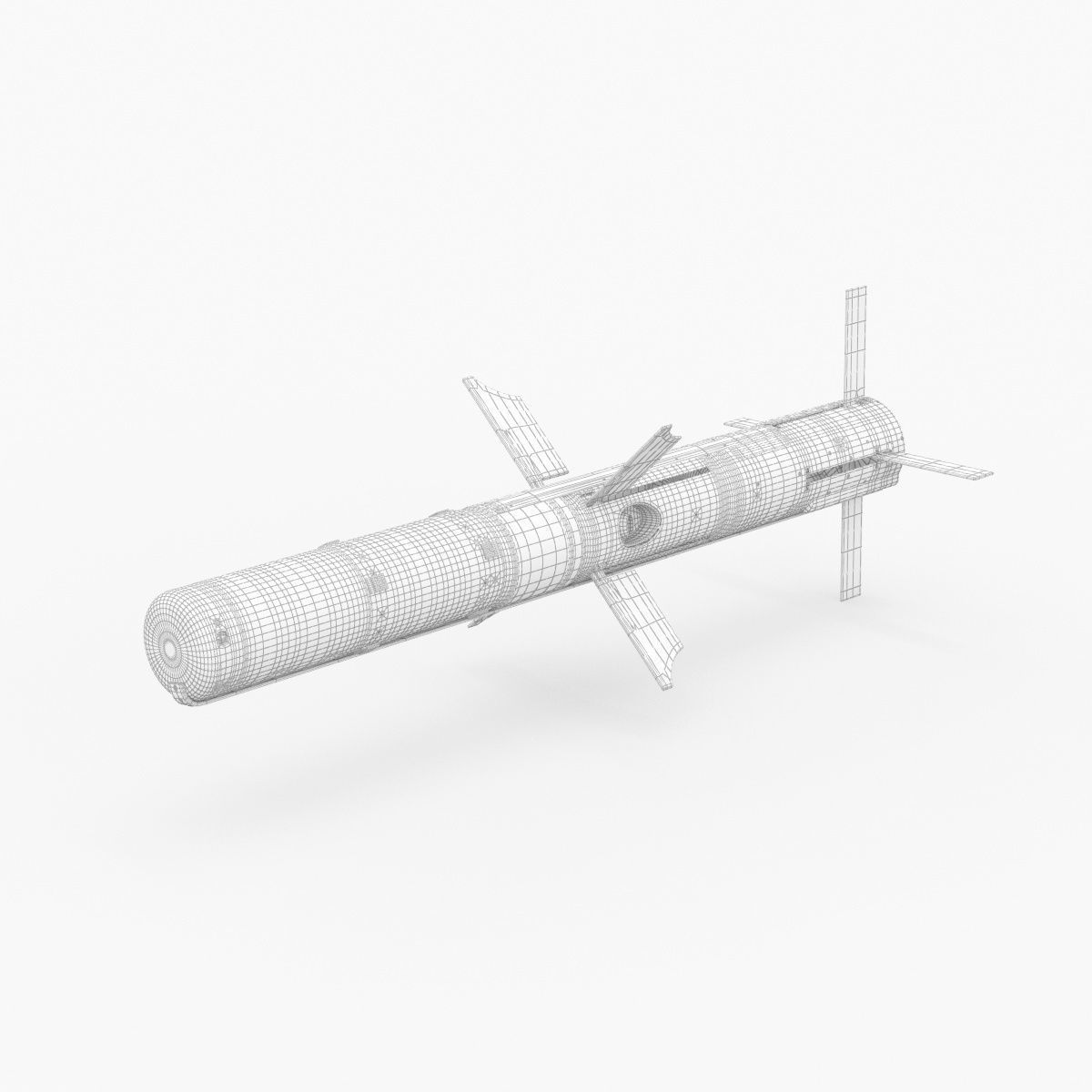 BGM 71F TOW Missile 3D model_35