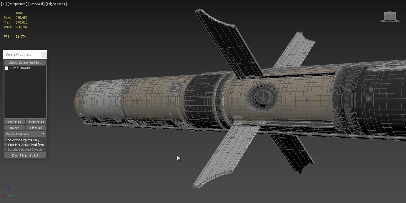 BGM 71F TOW Missile 3D model_8