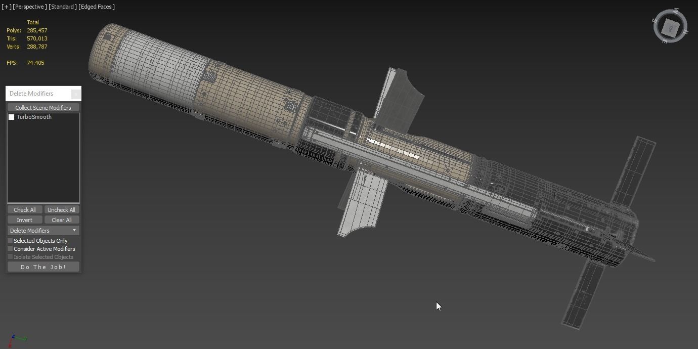 BGM 71F TOW Missile 3D model_9