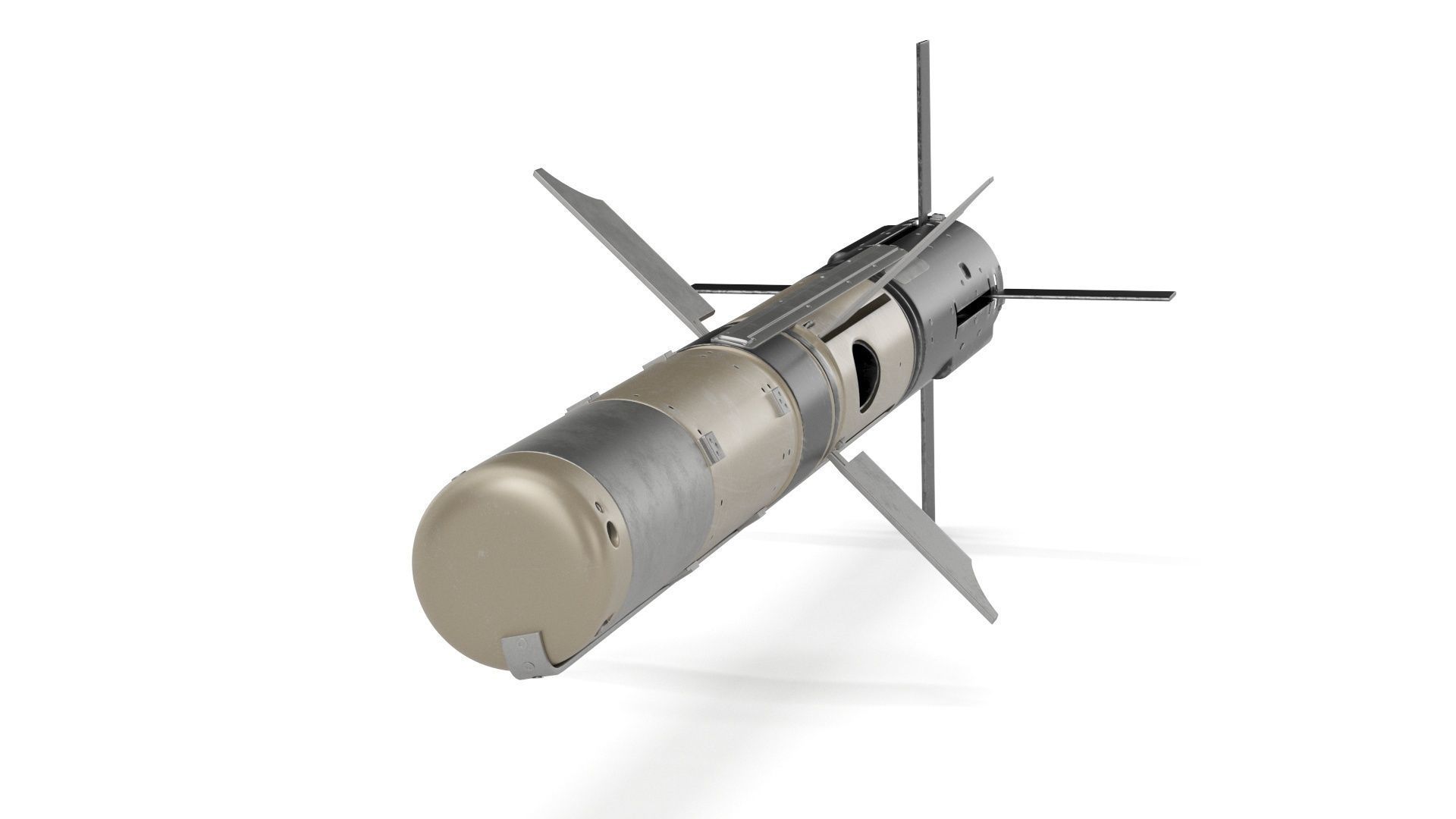 BGM 71F TOW Missile 3D model_1
