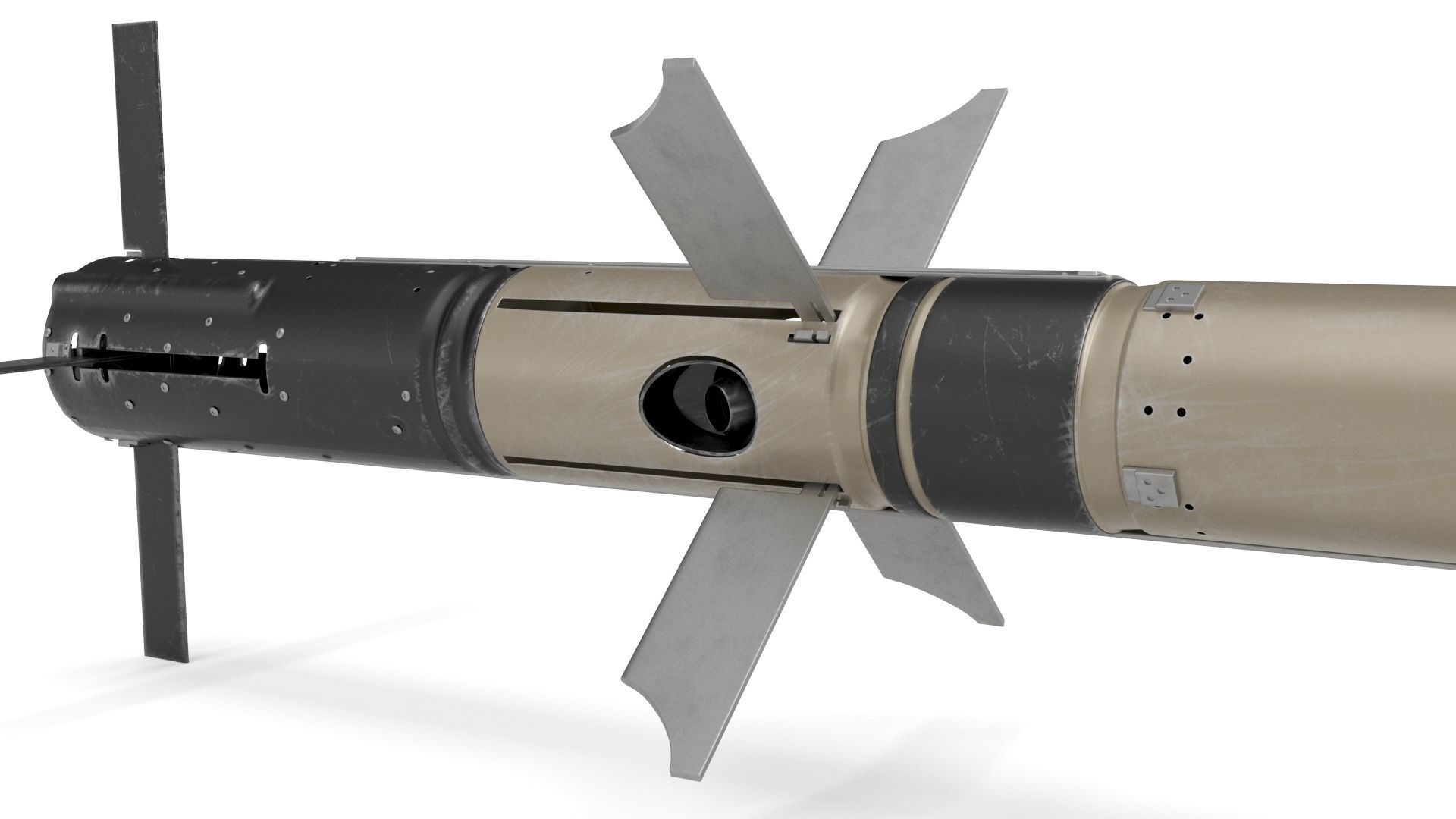 BGM 71F TOW Missile 3D model_3