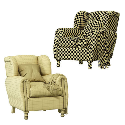 Cinema Armchair 3D model 5