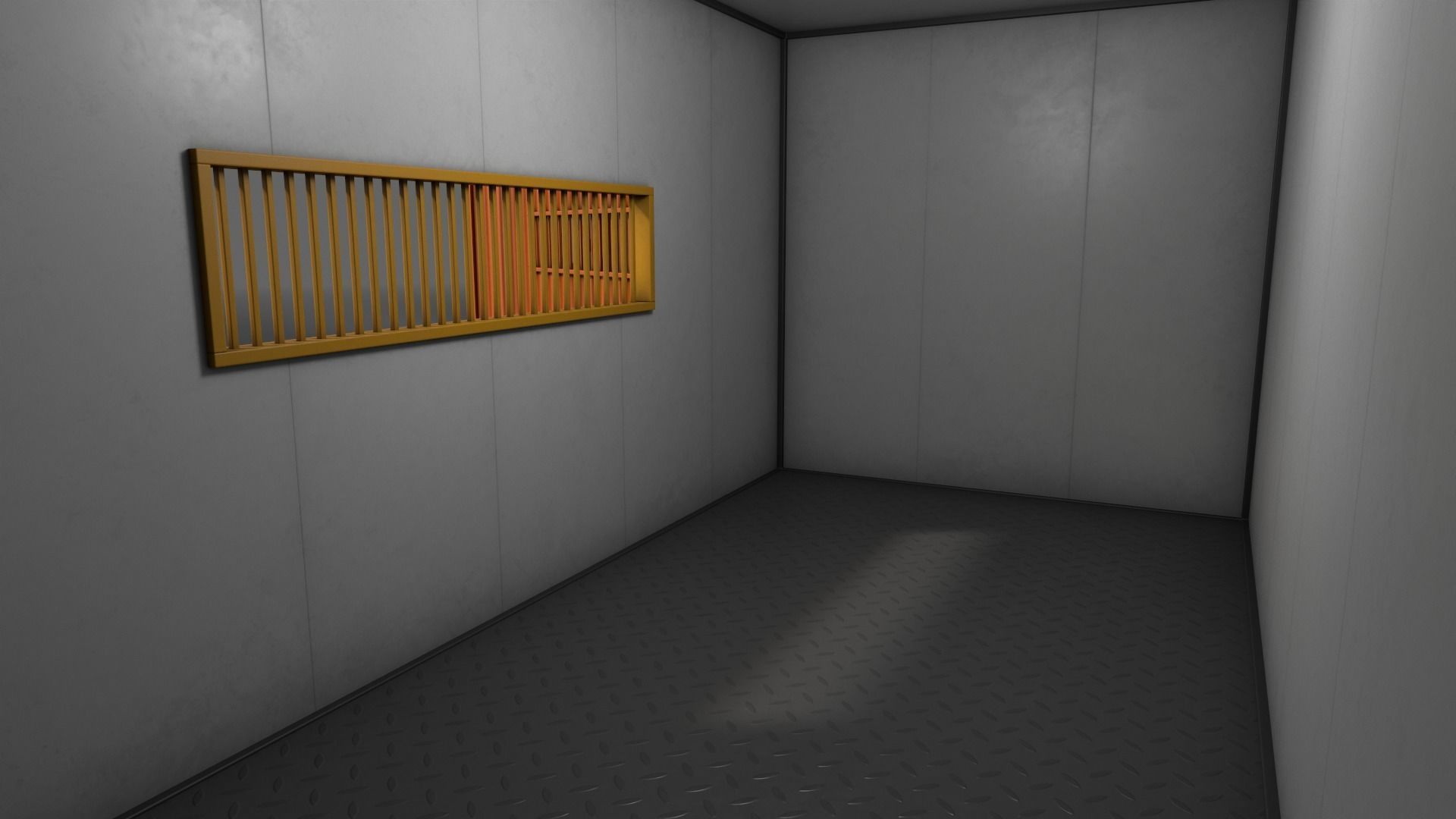 PBR Container House CA 20ft V2 Low-poly 3D model_13