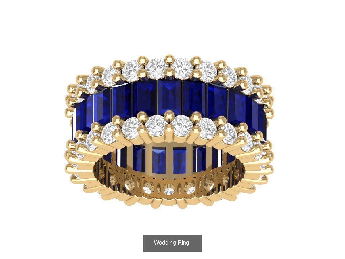 Wedding Engagement Solitaire Artdeco Collaction 3D Model Collection_107