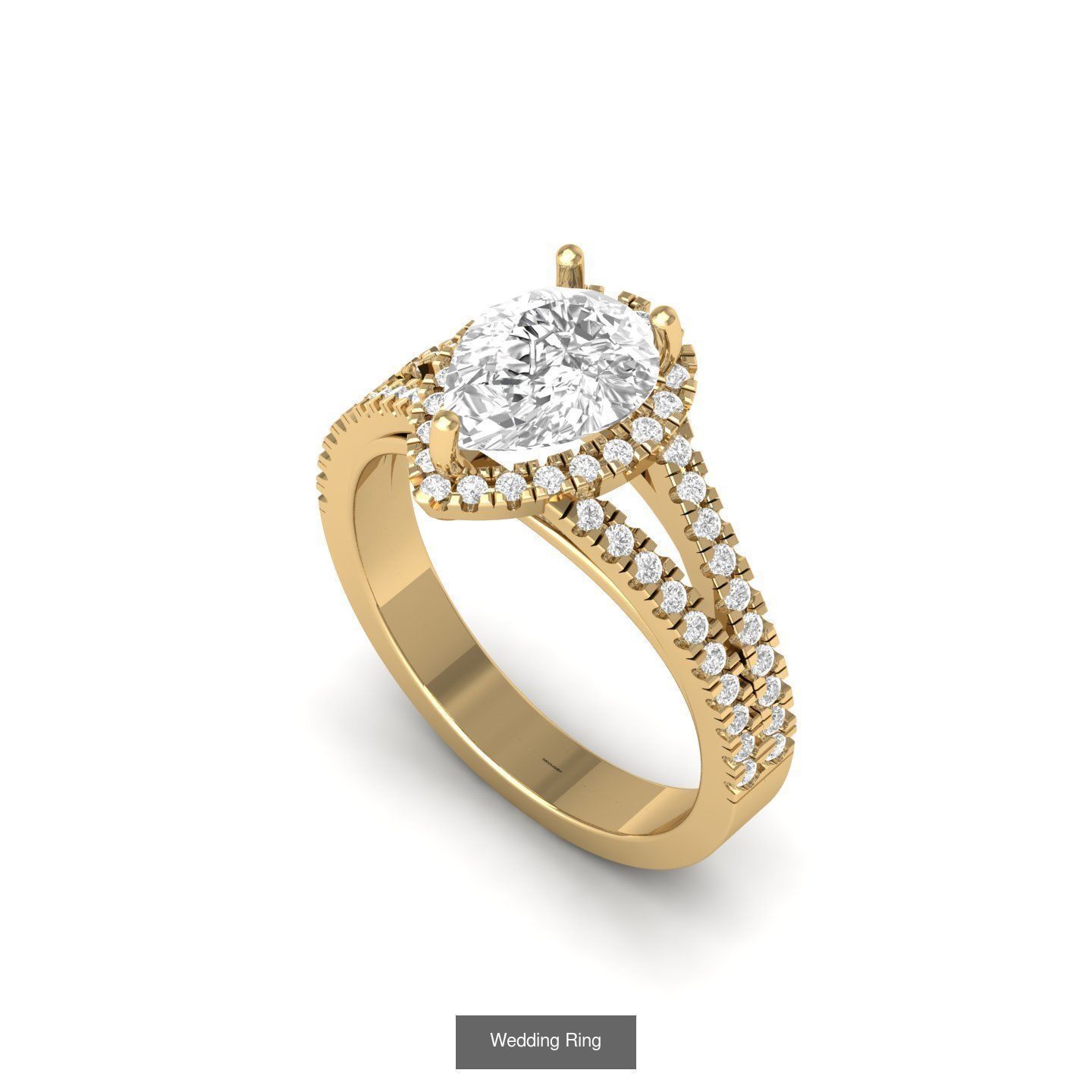 Wedding Engagement Solitaire Artdeco Collaction 3D Model Collection_38